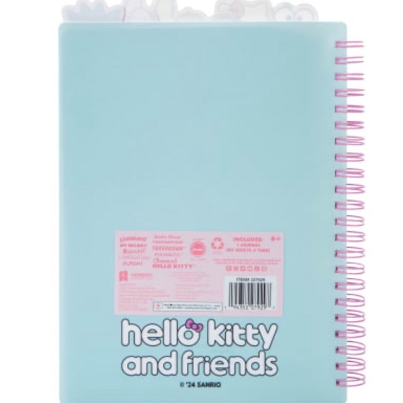 Hello Kitty Spiral Notebook with tabs - Picture 4 of 4